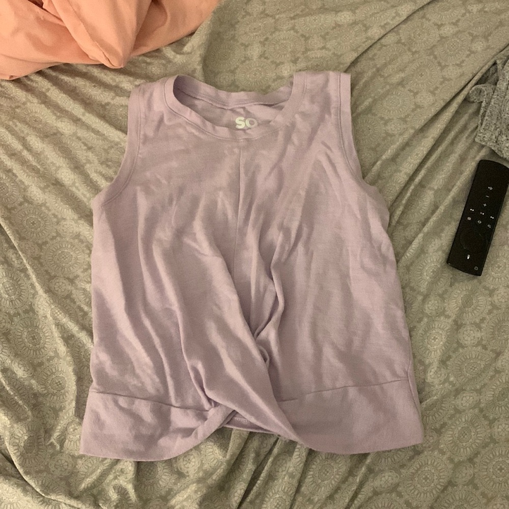 purple SO tank top